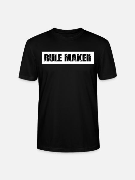 Rule maker - Stanley/Stella CRAFTER Unisex Organic T-Shirt - black