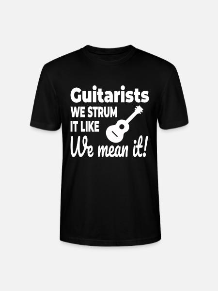 Strumming with Passion: Celebrating Guitarists - Stanley/Stella CRAFTER Unisex Organic T-Shirt - black