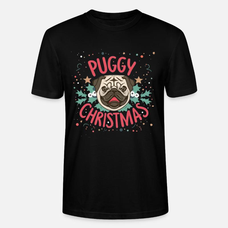 Weihnachtsgeschenk Hunde Lustig - Stanley/Stella Unisex Bio-T-Shirt CRAFTER - Schwarz