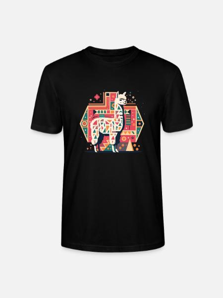 Figures géométriques en alpaga - T-shirt bio CRAFTER Stanley Stella Unisexe - noir