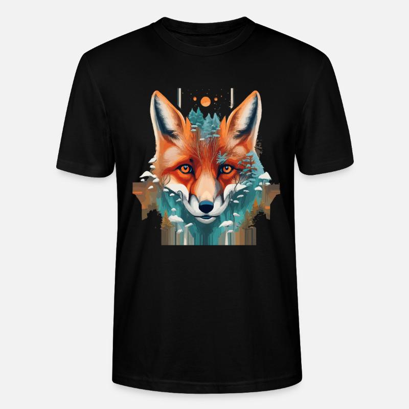 Fuchs - Stanley/Stella Unisex Bio-T-Shirt CRAFTER - Schwarz