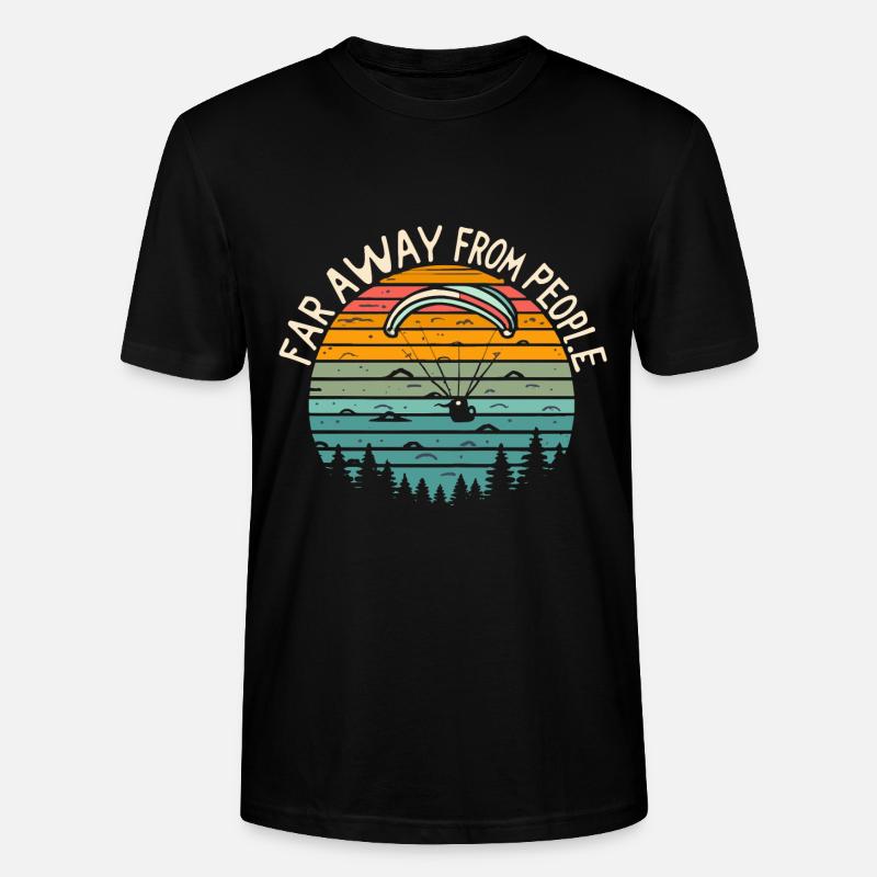 Paragleiten - Stanley/Stella Unisex Bio-T-Shirt CRAFTER - Schwarz