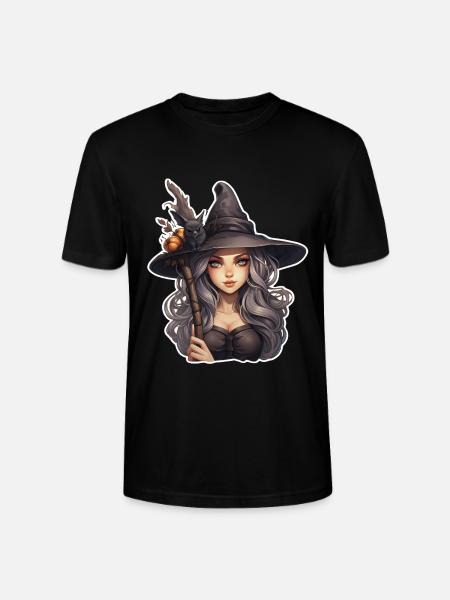 Halloween Witch - Stanley/Stella CRAFTER Unisex Organic T-Shirt - black