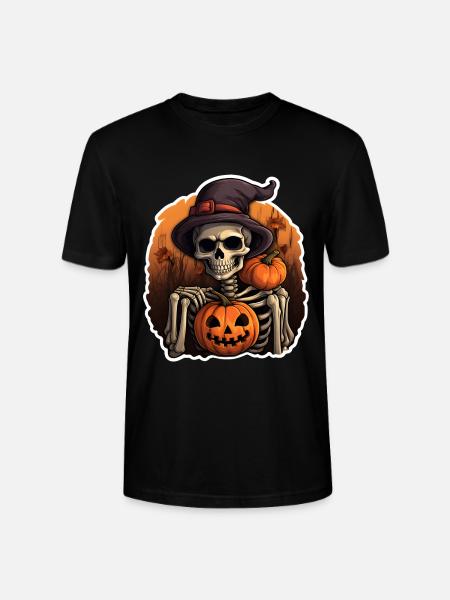 Skeleton Halloween - Stanley/Stella CRAFTER Unisex Organic T-Shirt - black