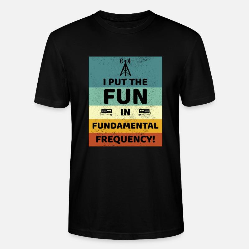 Spaß mit dem Grundfrequenz-Amateurfunk - Stanley/Stella Unisex Bio-T-Shirt CRAFTER - Schwarz