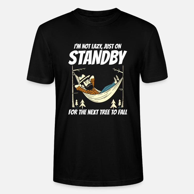 Bûcheron Menuisier Bûcheron Charpentier Drôle - T-shirt bio CRAFTER Stanley Stella Unisexe - noir