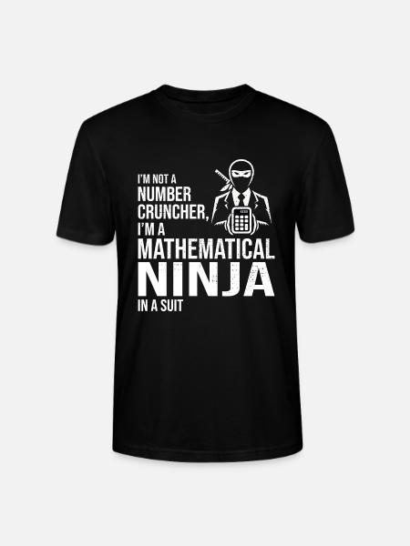 Ninja mathématique Comptable Comptable Finance - T-shirt bio CRAFTER Stanley Stella Unisexe - noir