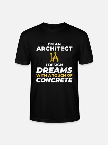 Architect Dreams Concrete Design Construction - Stanley/Stella CRAFTER Unisex Organic T-Shirt - black