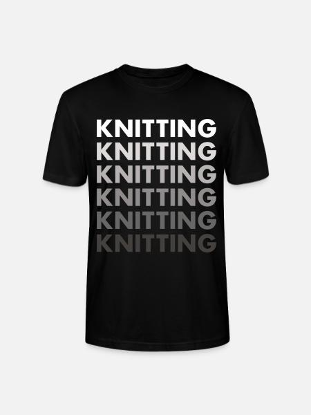 Knitter Knitting - Stanley/Stella CRAFTER Unisex Organic T-Shirt - black