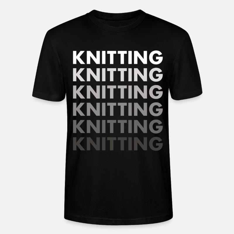 Knitter Knitting - Stanley/Stella Unisex Bio-T-Shirt CRAFTER - Schwarz
