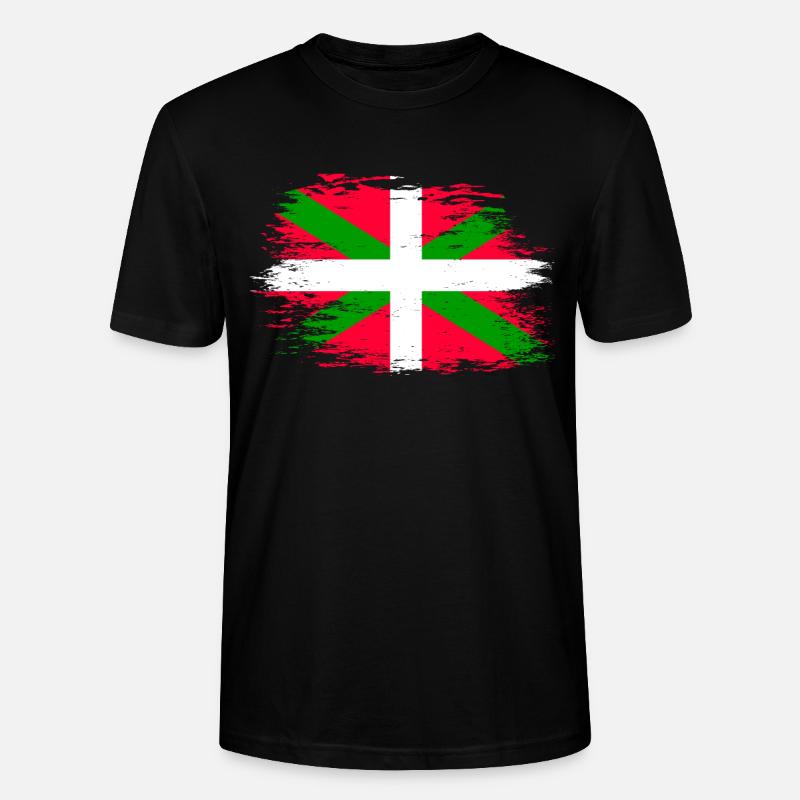 Drapeau basque utilisé - T-shirt bio CRAFTER Stanley Stella Unisexe - noir