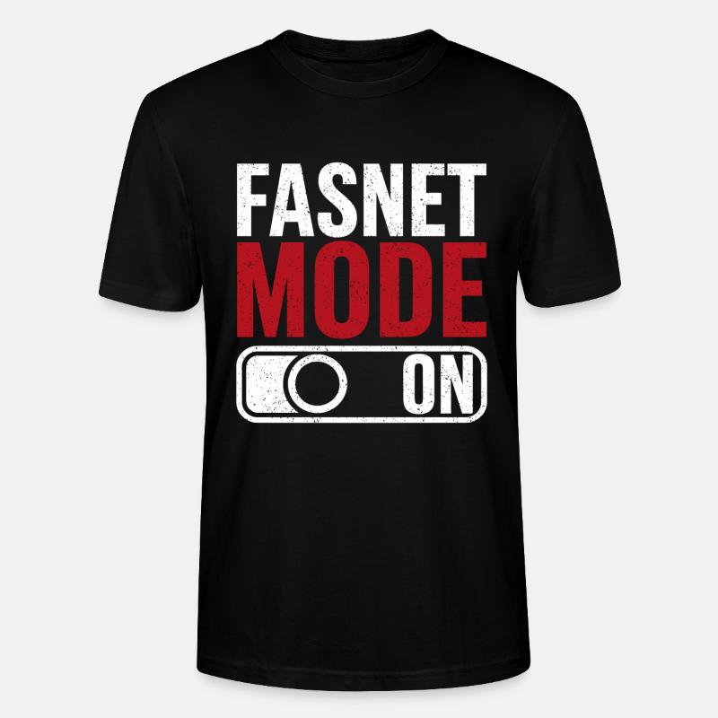 Fasnet Mode On - Stanley/Stella CRAFTER Unisex Organic T-Shirt - black