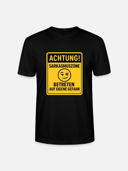 Sarkasmuszone Ironie Witziges Statement-Shirt - Stanley/Stella Unisex Bio-T-Shirt CRAFTER - Schwarz