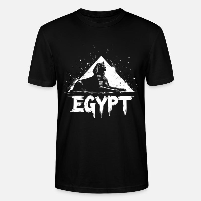 Pyramide du Sphinx d’Égypte - T-shirt bio CRAFTER Stanley Stella Unisexe - noir