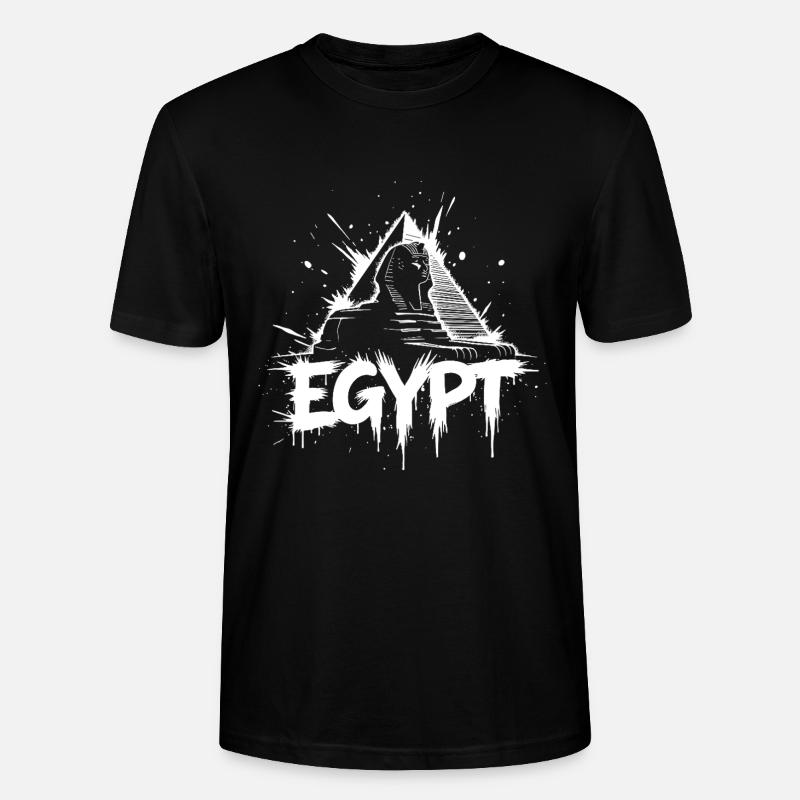 Ägypten Sphinx Pyramide - Stanley/Stella Unisex Bio-T-Shirt CRAFTER - Schwarz