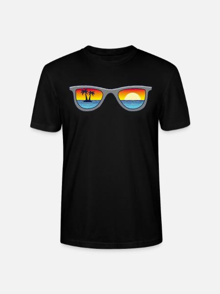 Sonnenbrille und Paradies - Stanley/Stella Unisex Bio-T-Shirt CRAFTER - Schwarz