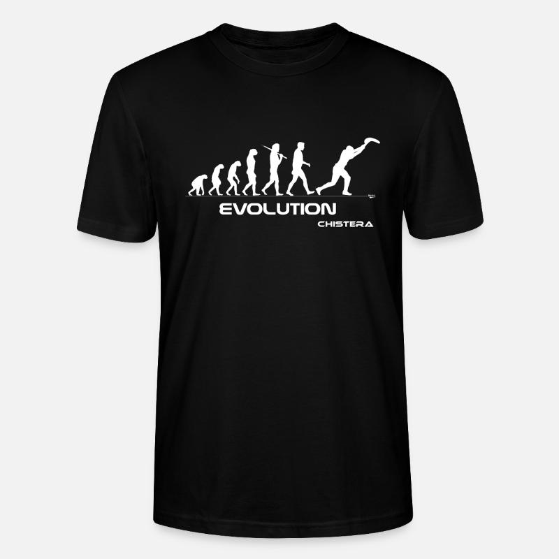 Evolution Chistera - T-shirt bio CRAFTER Stanley Stella Unisexe - noir