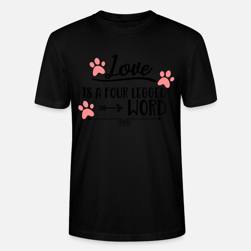 Hund - Stanley/Stella Unisex Bio-T-Shirt CRAFTER - Schwarz