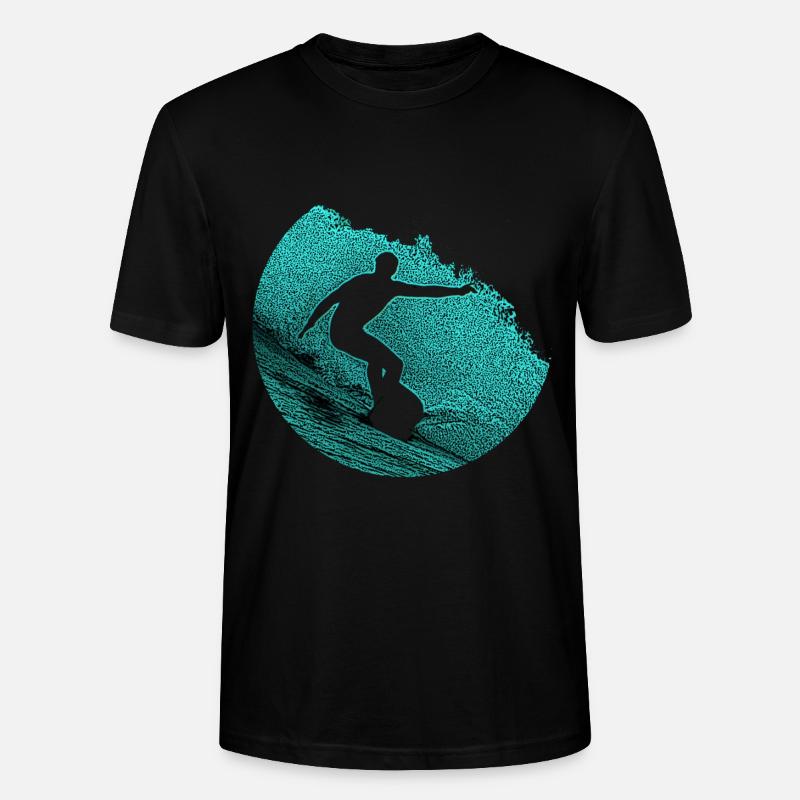 Surfer, Surfen, Geschenk - Stanley/Stella Unisex Bio-T-Shirt CRAFTER - Schwarz