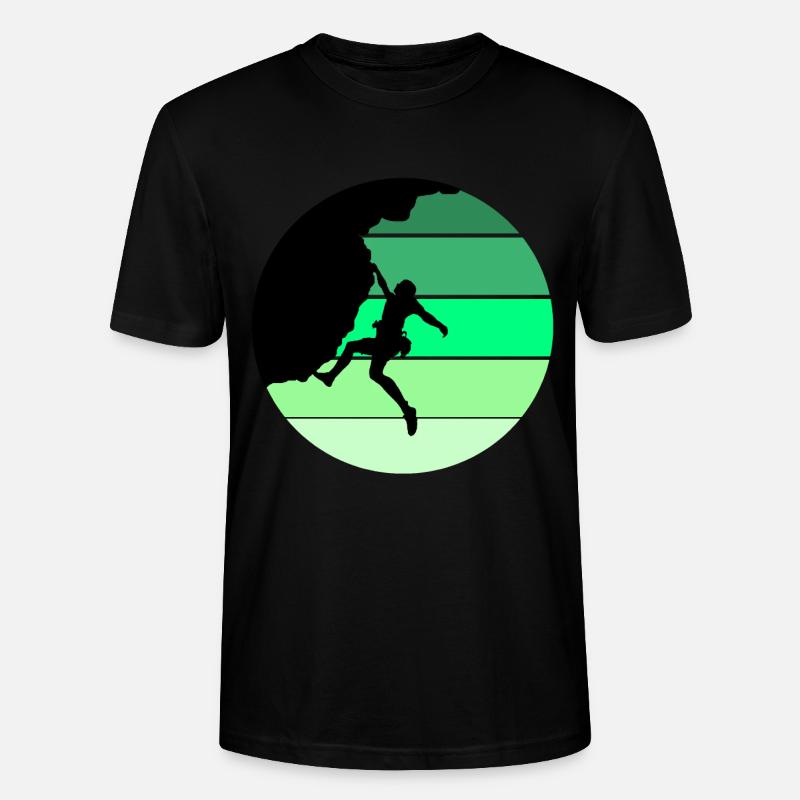 Klettern, Bouldern, Geschenk - Stanley/Stella Unisex Bio-T-Shirt CRAFTER - Schwarz