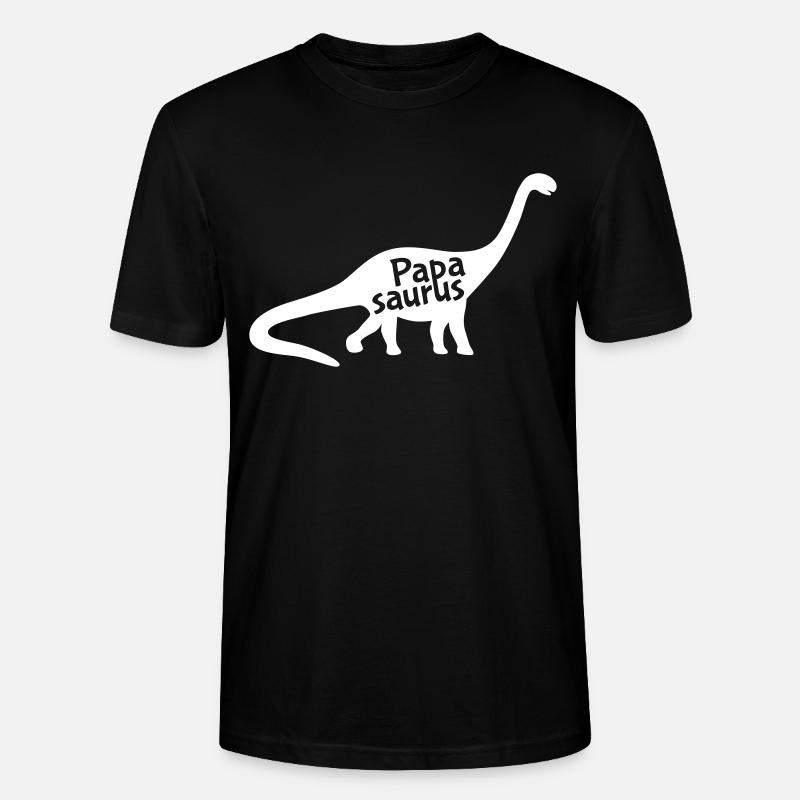 Papasaurus - Stanley/Stella Unisex Bio-T-Shirt CRAFTER - Schwarz