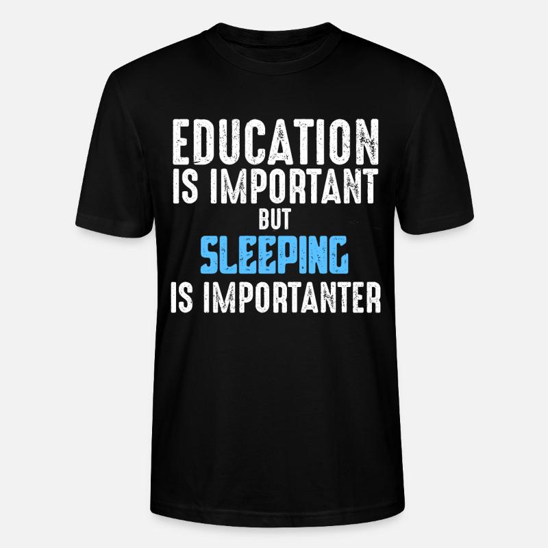 Schlafen - Stanley/Stella Unisex Bio-T-Shirt CRAFTER - Schwarz