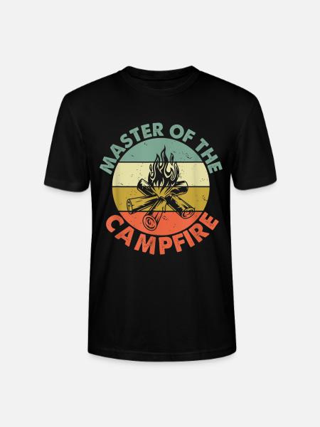 Camping Lagerfeuer Zelten Campingurlaub - Stanley/Stella Unisex Bio-T-Shirt CRAFTER - Schwarz