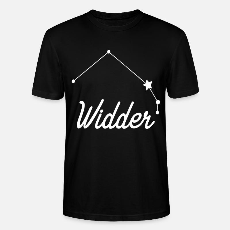 Sternzeichen Widder - Tierkreiszeichen - Stanley/Stella Unisex Bio-T-Shirt CRAFTER - Schwarz