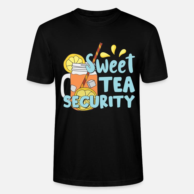 Sweet Tea Securtity - Stanley/Stella CRAFTER Unisex Organic T-Shirt - black