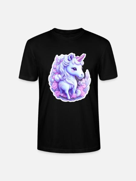 Cute unicorn - Stanley/Stella CRAFTER Unisex Organic T-Shirt - black
