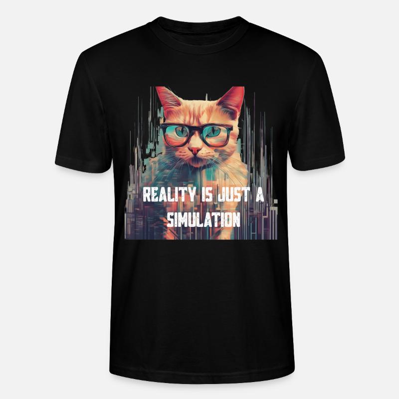 Reality Is Just a Simulation - Stanley/Stella Unisex Bio-T-Shirt CRAFTER - Schwarz