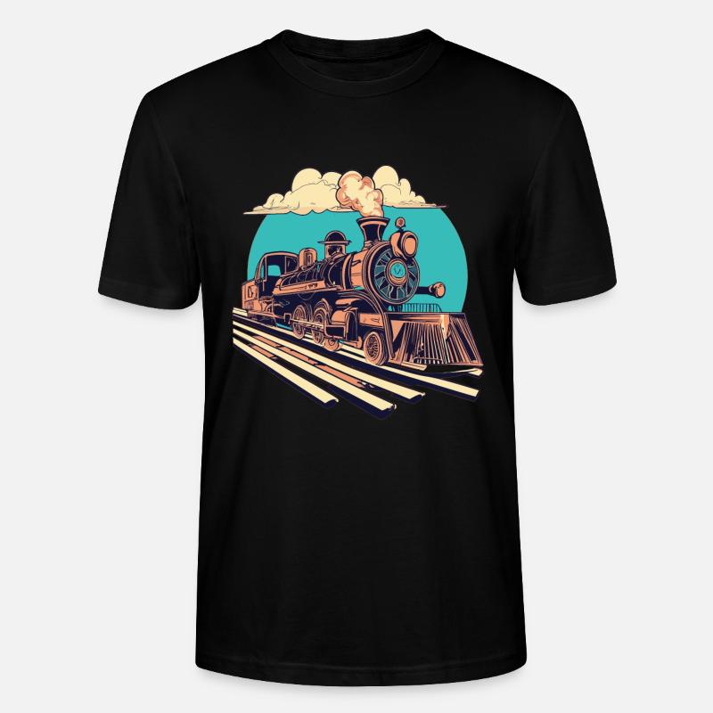 Bahnhof - Stanley/Stella Unisex Bio-T-Shirt CRAFTER - Schwarz