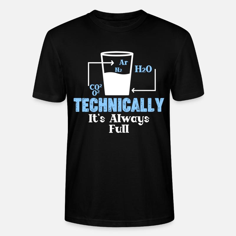 Technically, it's always crowded - - Stanley/Stella CRAFTER Unisex Organic T-Shirt - black