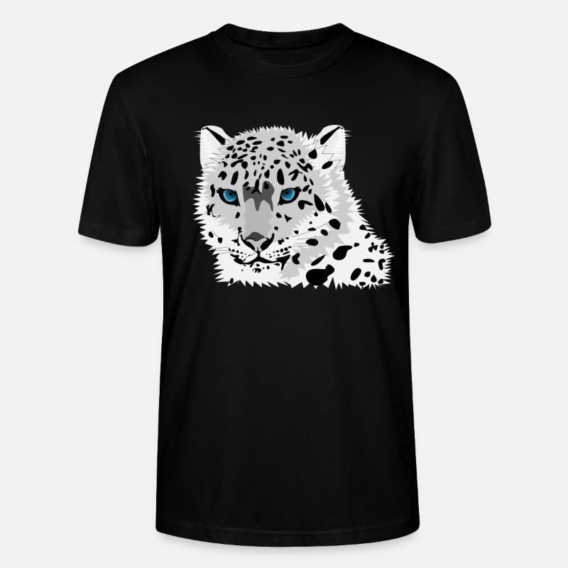 Schneeleopard - Stanley/Stella Unisex Bio-T-Shirt CRAFTER - Schwarz
