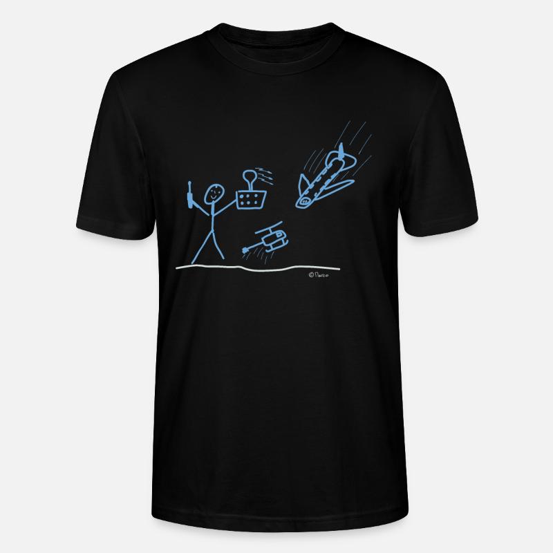 Modellbauer Flugzeug, Luftfahrt RC - Stanley/Stella Unisex Bio-T-Shirt CRAFTER - Schwarz