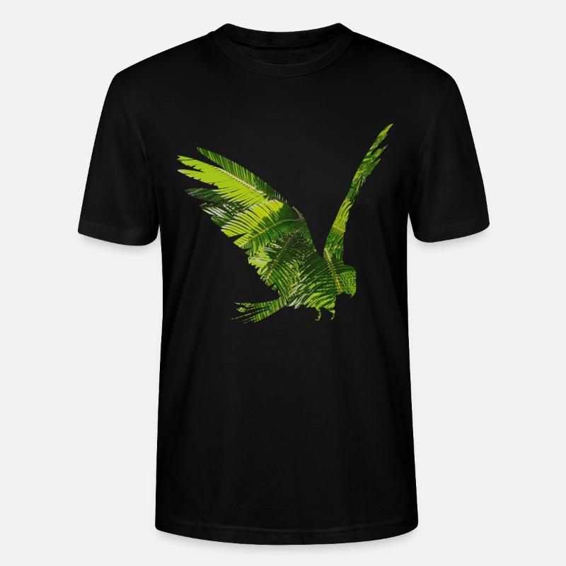 Papagei Regenwald - Stanley/Stella Unisex Bio-T-Shirt CRAFTER - Schwarz