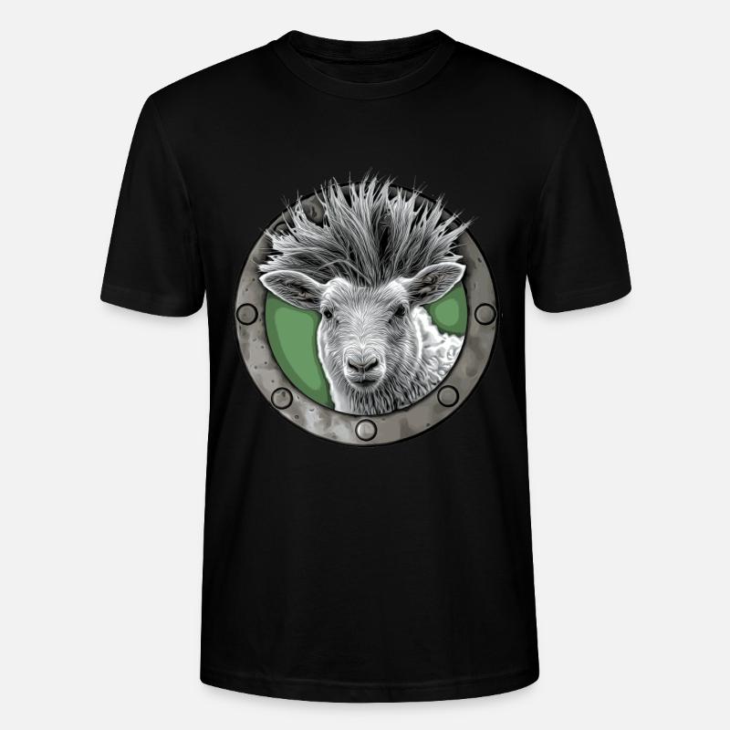 Punkschaf - Stanley/Stella Unisex Bio-T-Shirt CRAFTER - Schwarz