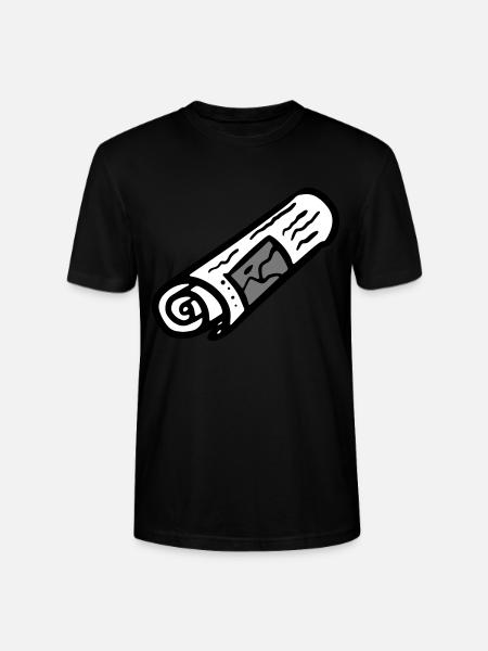 Newspaper editor newspaper - Stanley/Stella CRAFTER Unisex Organic T-Shirt - black