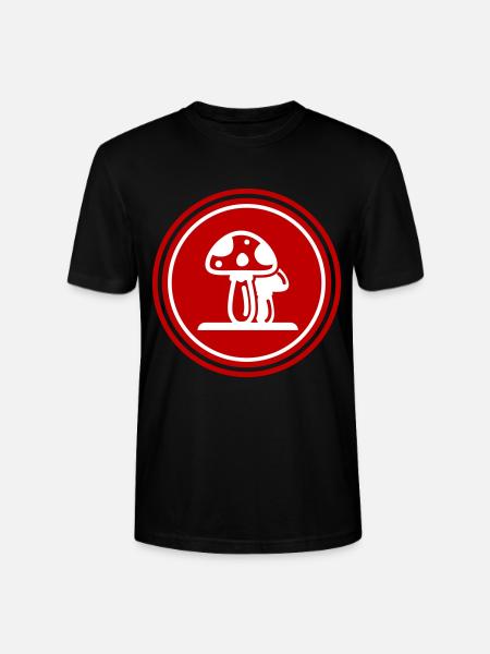 Mushrooms Symbol - Stanley/Stella CRAFTER Unisex Organic T-Shirt - black