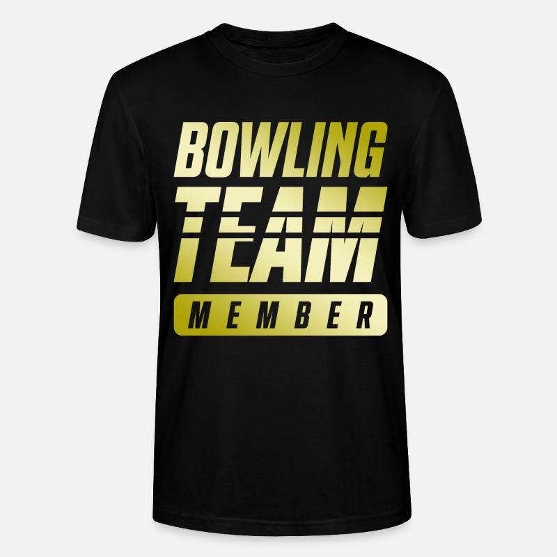 Équipe de bowling - T-shirt bio CRAFTER Stanley Stella Unisexe - noir