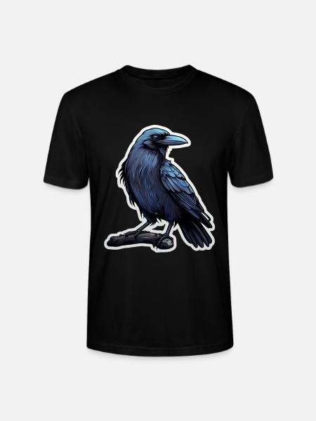 Crow Raven - Stanley/Stella CRAFTER Unisex Organic T-Shirt - black