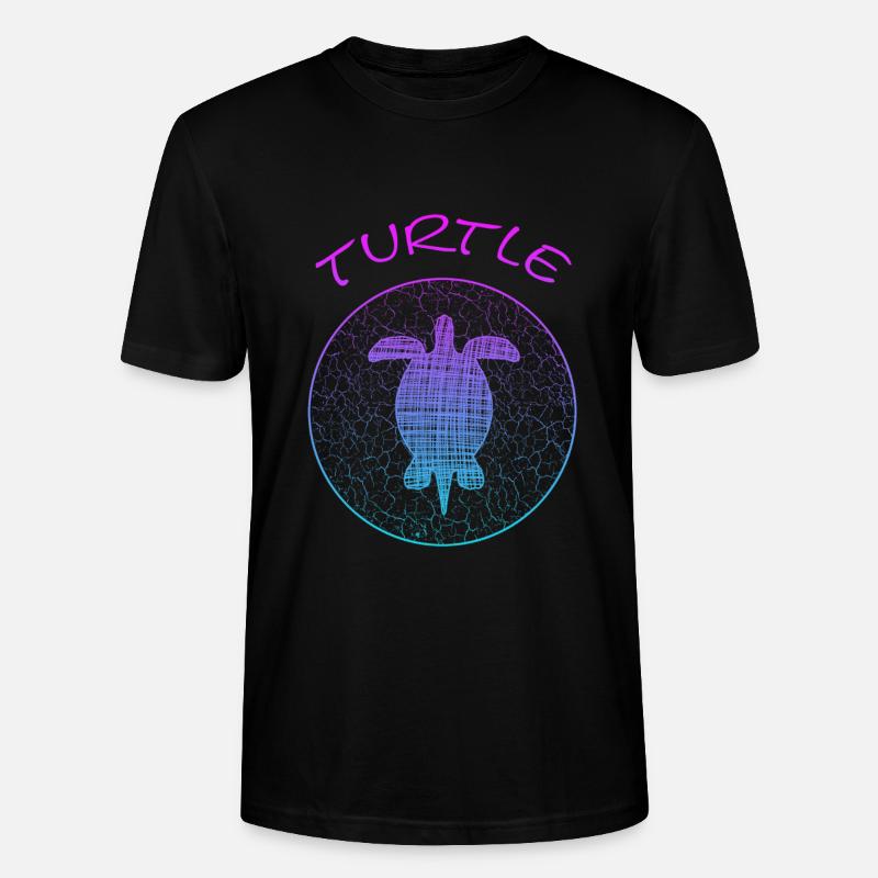 Turtle - Stanley/Stella Unisex Bio-T-Shirt CRAFTER - Schwarz