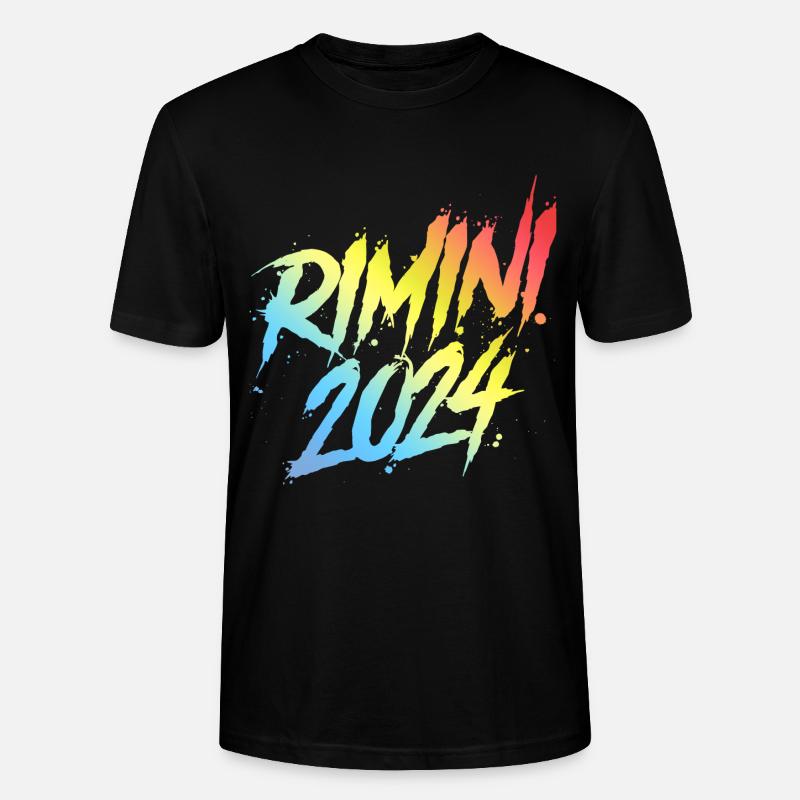 Rimini 2024 Bunt Urlaub Team - Stanley/Stella Unisex Bio-T-Shirt CRAFTER - Schwarz
