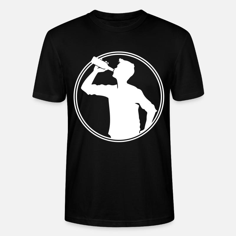 Bière buveuse Silhouette - T-shirt bio CRAFTER Stanley Stella Unisexe - noir