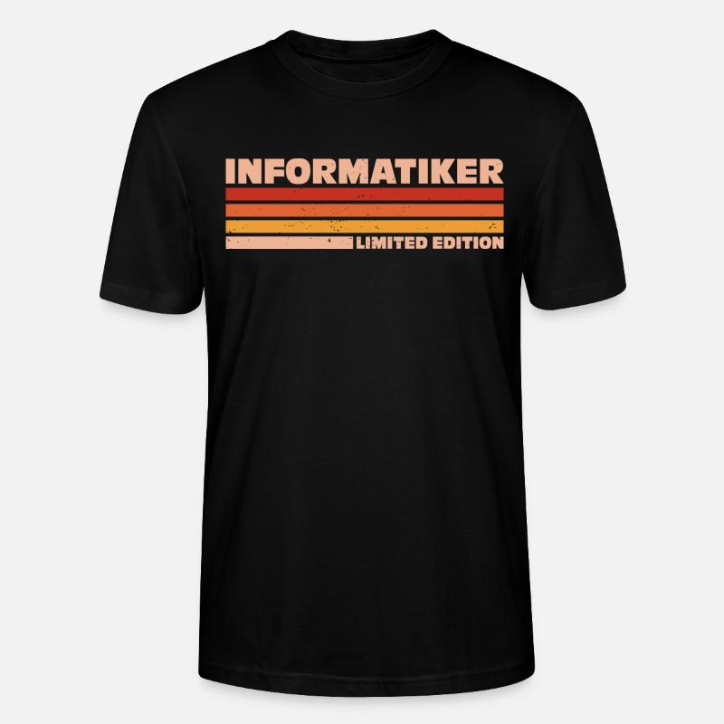 Informatiker Informatikerin Informatik - Stanley/Stella Unisex Bio-T-Shirt CRAFTER - Schwarz