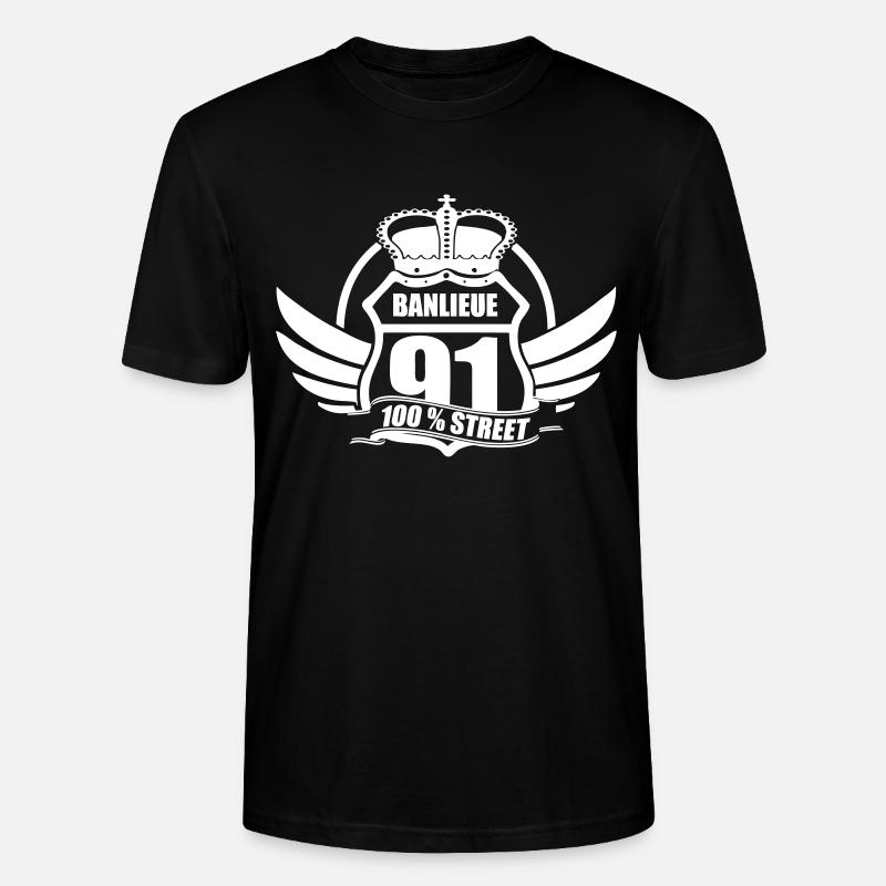 COMMUTER 91 - Stanley/Stella Unisex Bio-T-Shirt CRAFTER - Schwarz
