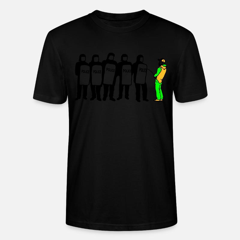 police ? - Stanley/Stella Unisex Bio-T-Shirt CRAFTER - Schwarz