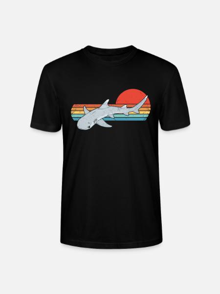 Whitetip Reef Shark - Stanley/Stella CRAFTER Unisex Organic T-Shirt - black