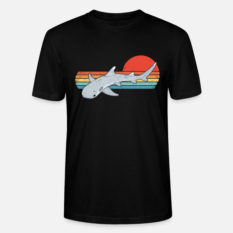Weißspitzen Riffhai - Stanley/Stella Unisex Bio-T-Shirt CRAFTER - Schwarz