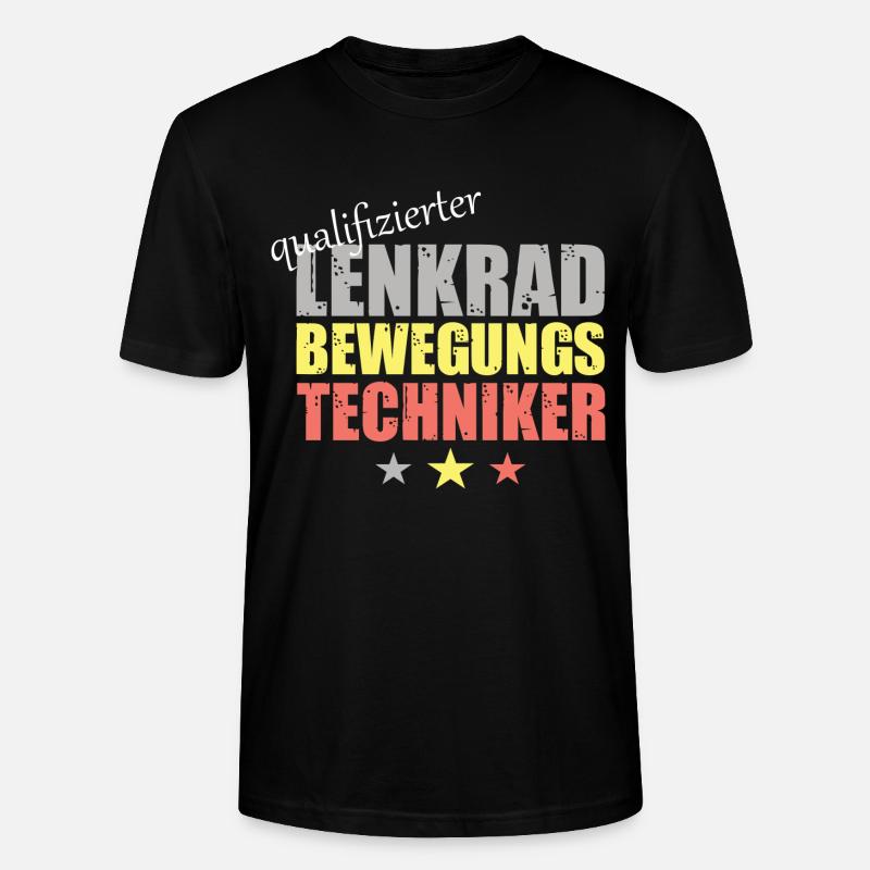 qualifizierter Lenkradbewegungstechniker - Stanley/Stella Unisex Bio-T-Shirt CRAFTER - Schwarz